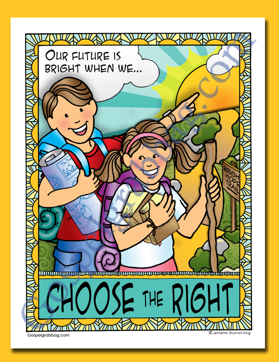 2017 Theme Poster "Choose the Right" - FREE, gospelgrabbag.com