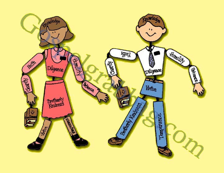 MISSIONARY WORK – Activity: Bendable Missionary Dolls – for Doctrine and Covenants Primary Lesson 13: The First Missionaries Preach the Gospel, Sunday Savers, GospelGrabBag.com
