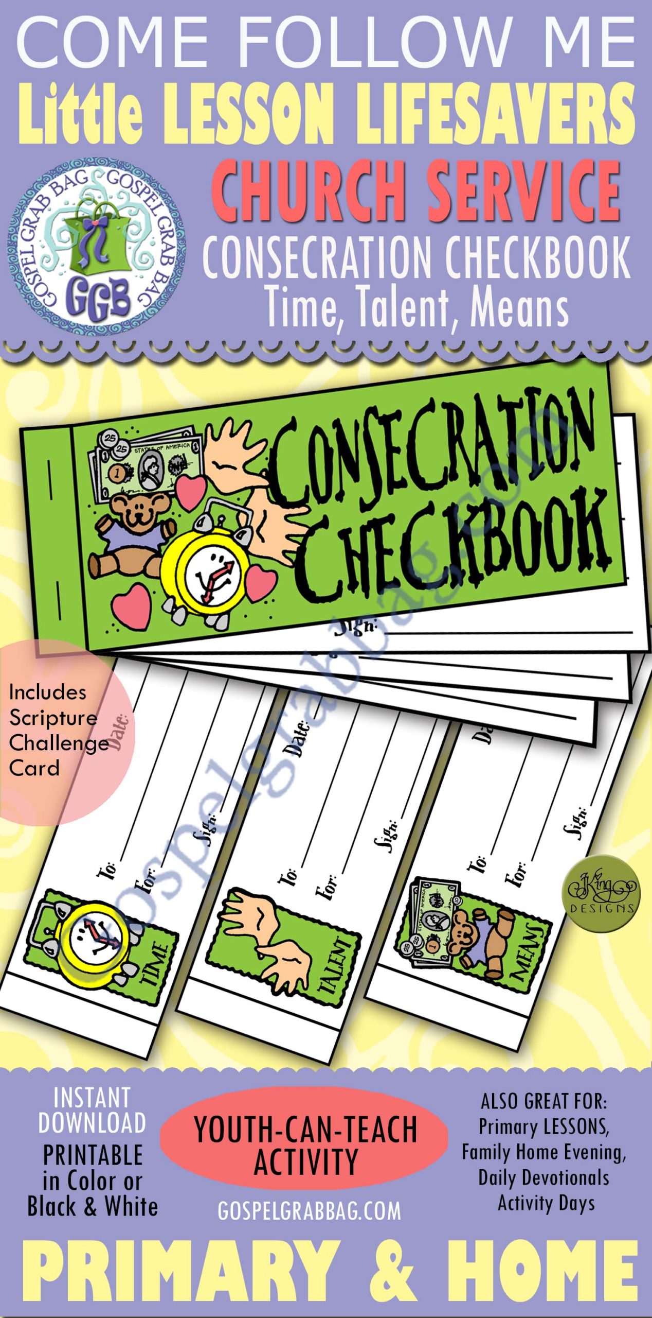 SERVICE Law Consecration Checkbook SERVICE: Law of Consecration Checkbook (time, talents, means)