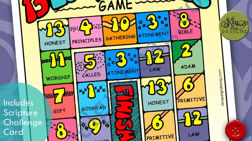 13 Lucky Numbers Game - Articles of Faith 1-13