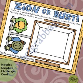 ZION OR BUST handcart checklist