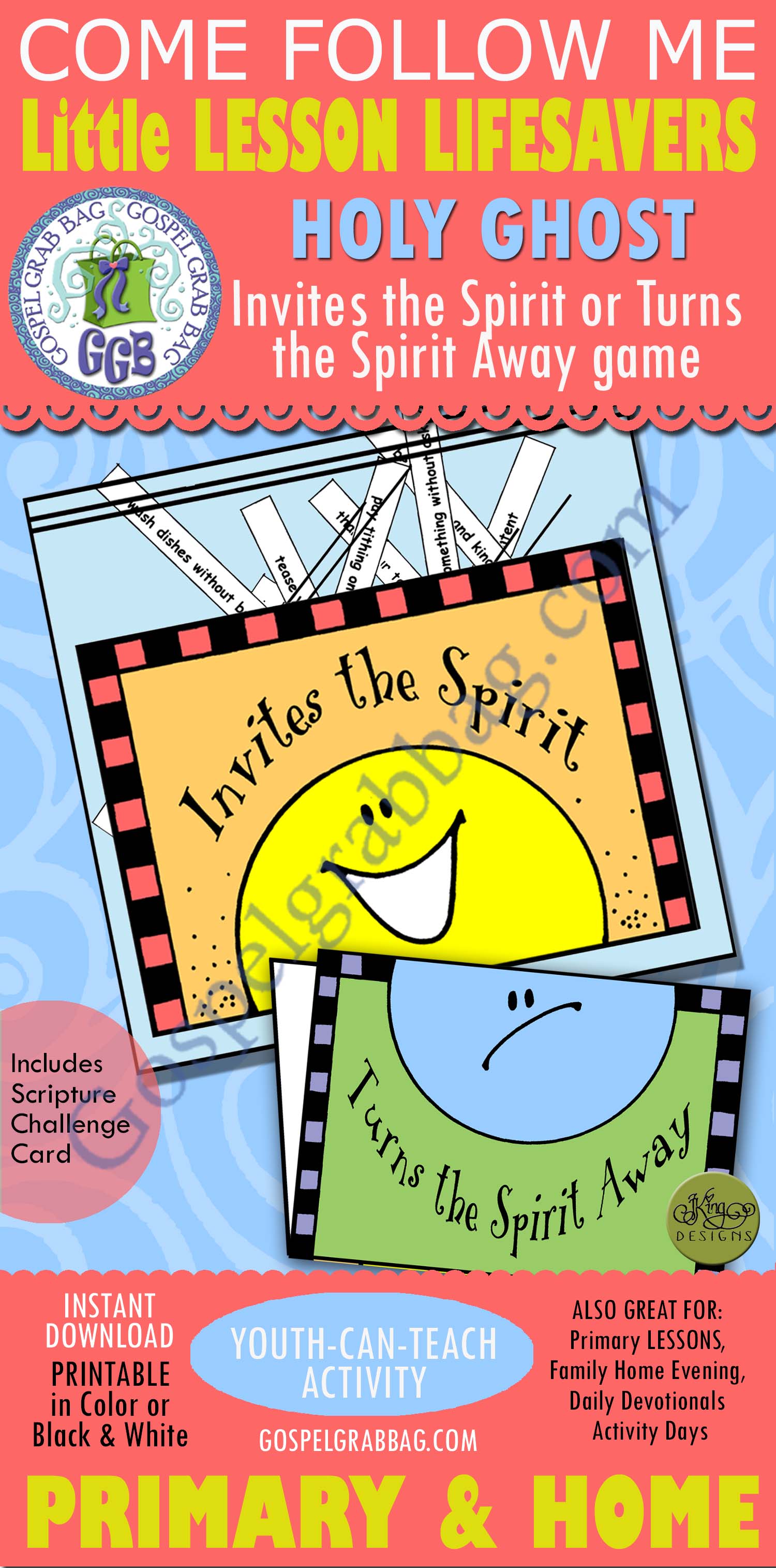HOLY GHOST Activity: Invites the Spirit/Turns Spirit Away GAME DnC7.InvitesSpirit Invites the Spirit - Turns the Spirit Away GAME