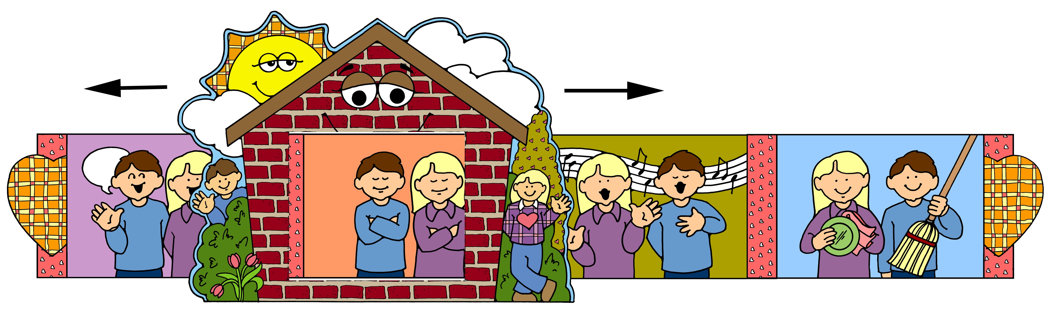 FAMILY: Sharing Time Activity: Accept Family Responsibilities - Honoring Family - HAPPY HOME slideshow, POST-AND-PRESENT, Primary, Family Home Evening, Come Follow Me, GospelGrabBag.com