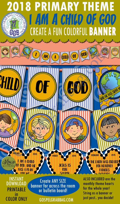“I Am a Child of God” BANNER