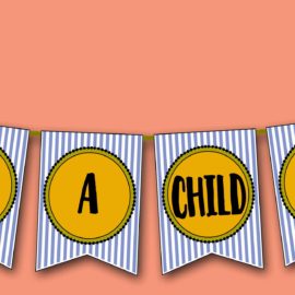 "I Am a Child of God" Primary Theme BANNER for Sharing Time, GospelGrabBag.com