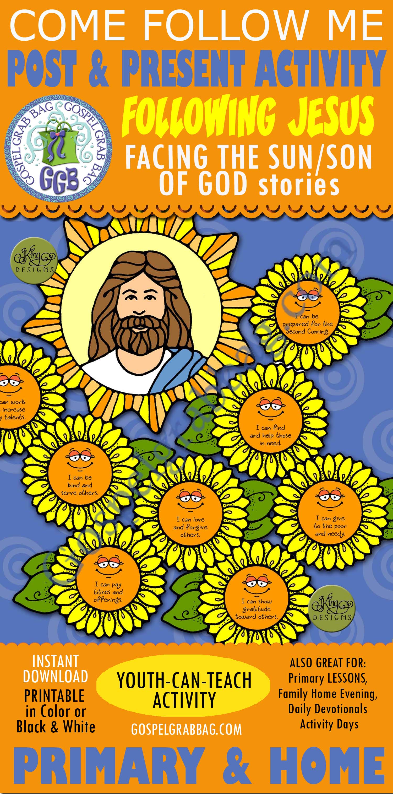 Following Jesus Facing the Sun/Son of God (Stories of Jesus)