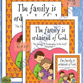 "The Family: A Proclamation to the World" SCRIPTURE POSTER & CARDS, Primary Sharing Time, Come Follow Me, Family Home Evening, Family, Plan of Salvation, GospelGrabBag.com