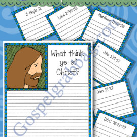 What “think ye” of Christ? Scripture-Ponder Journal
