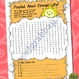 $1.75 Little LESSON LIFESAVER Activity for Come Follow Me – Primary and Home (family home evening), LDS, Christian, Bible Study