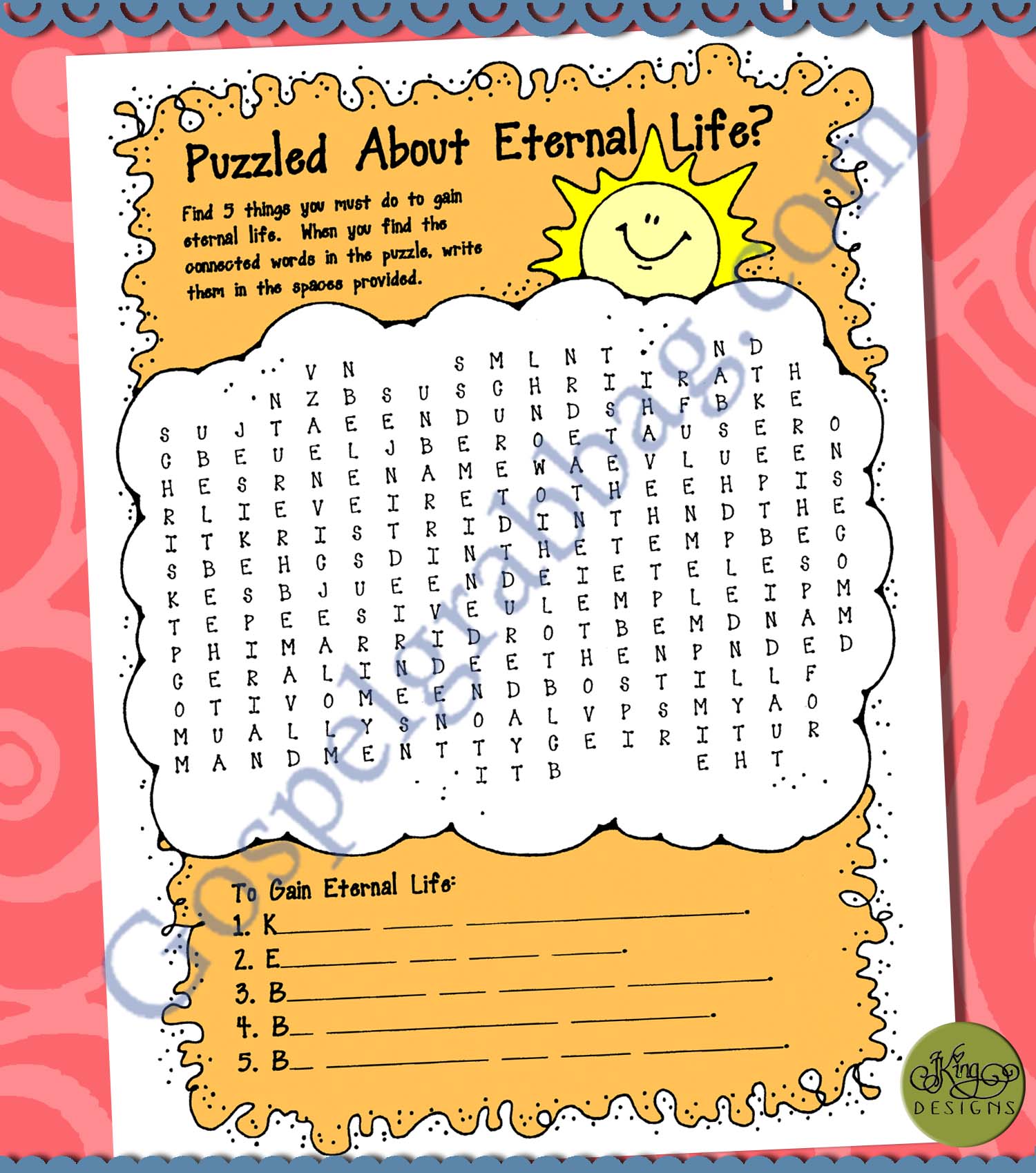 $1.75 Little LESSON LIFESAVER Activity for Come Follow Me – Primary and Home (family home evening), LDS, Christian, Bible Study