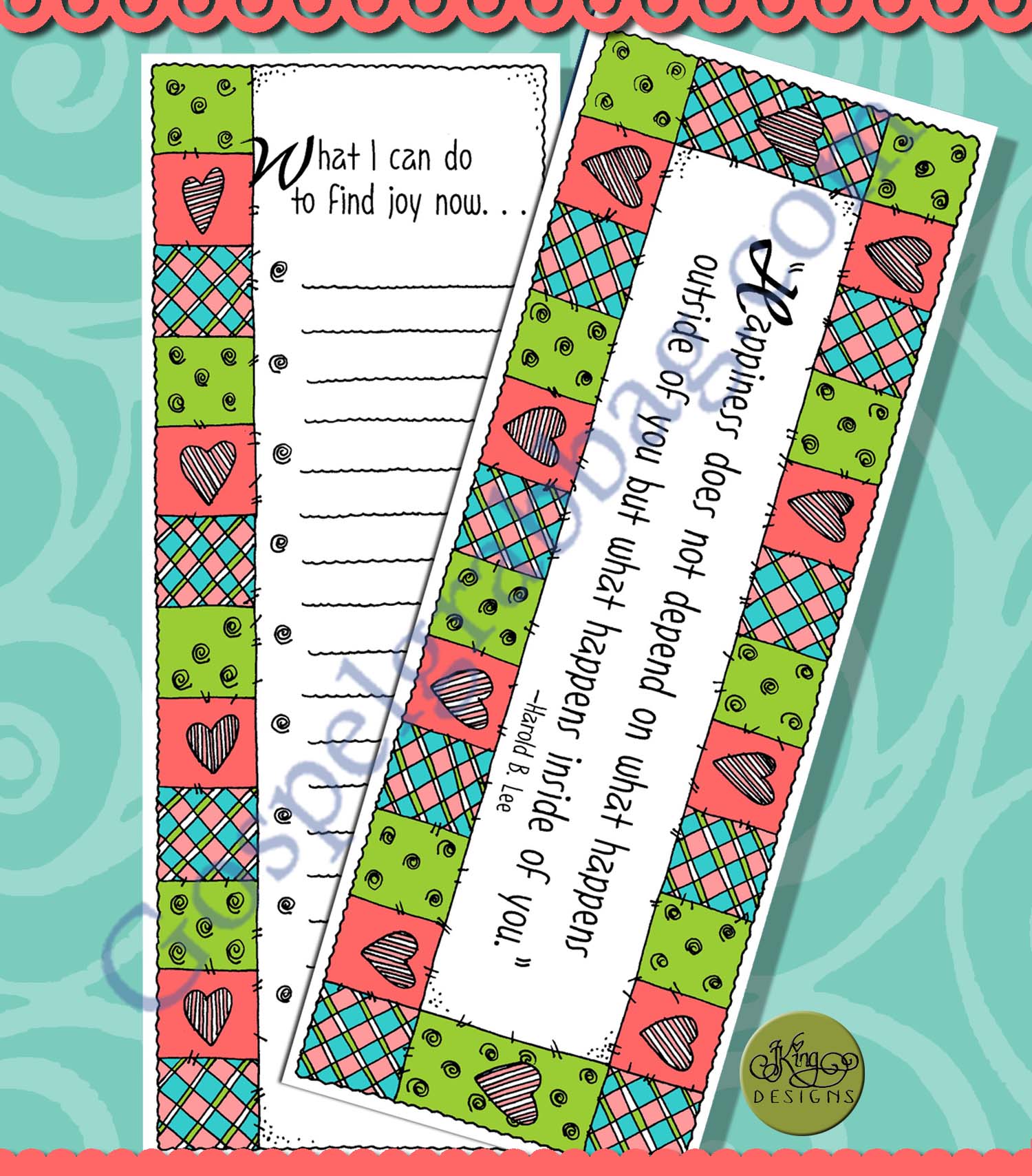 Happiness quote and joy planner