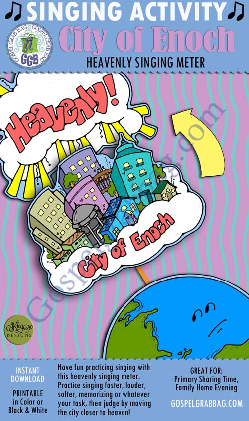 CITY OF ENOC singing meter: Primary Music Singing Time Activities to Motivate Children to Sing, download from GospelGrabBag.com CITY OF ENOC singing meter: Primary Music Singing Time Activities to Motivate Children to Sing, download from GospelGrabBag.com