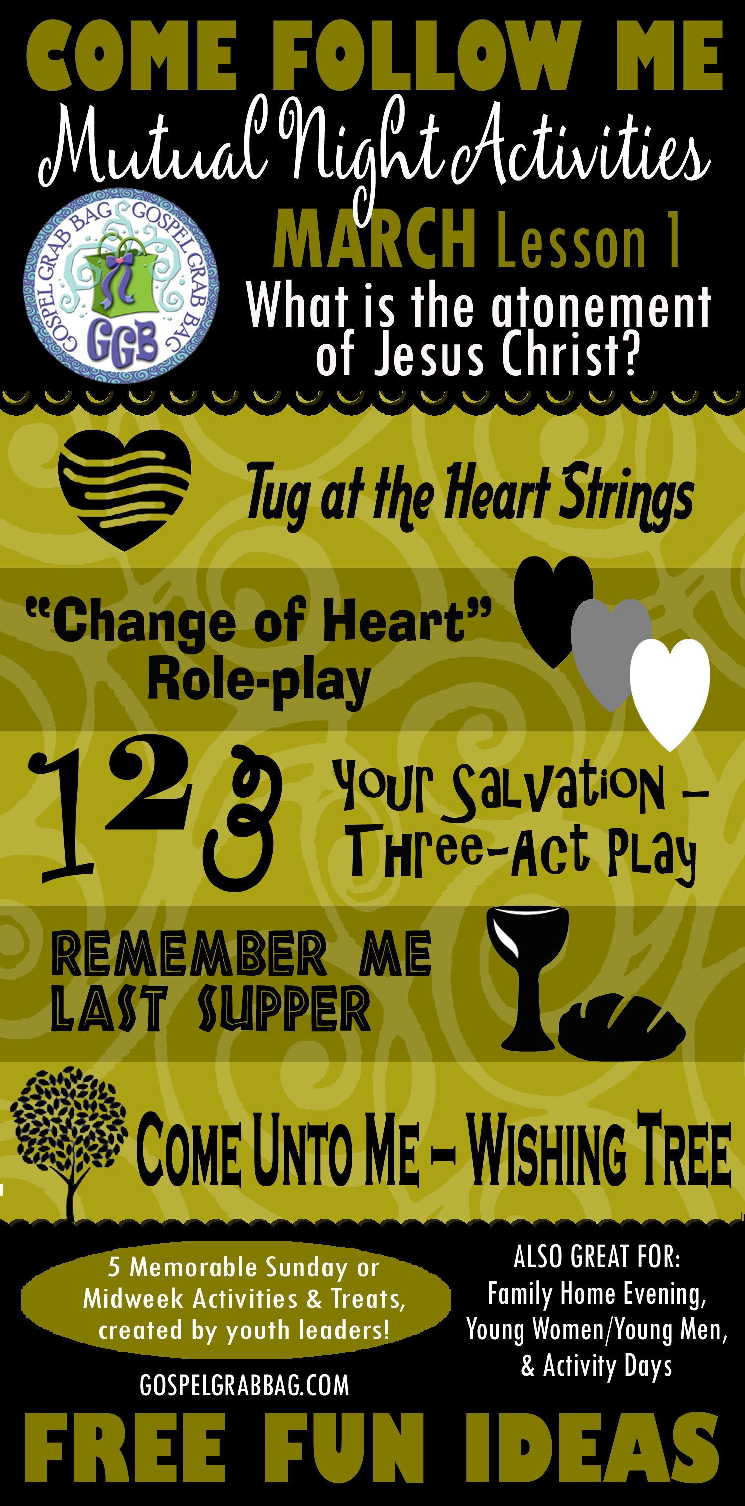 MUTUAL NIGHT IDEAS: March Lesson #1 Come Follow Me Lesson Activities - Theme "What is the atonement?", GospelGrabBag.com MUTUAL NIGHT IDEAS: March Lesson #1 Come Follow Me Lesson Activities - Theme "What is the atonement?", GospelGrabBag.com