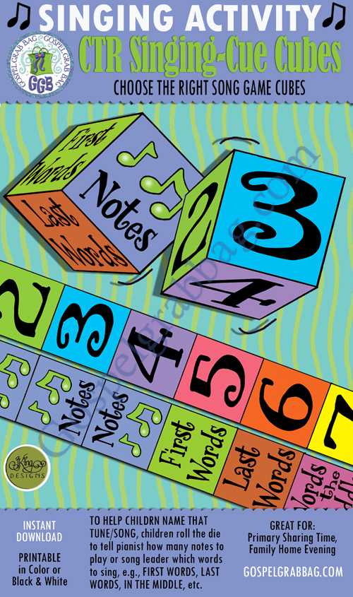 CTR (Choose the Right) Songs Singing Cube singing meter: Primary Music Singing Time Activities to Motivate Children to Sing, download from GospelGrabBag.com $2.00 CTR (Choose the Right) Songs Singing Cube singing meter: Primary Music Singing Time Activities to Motivate Children to Sing, download from GospelGrabBag.com