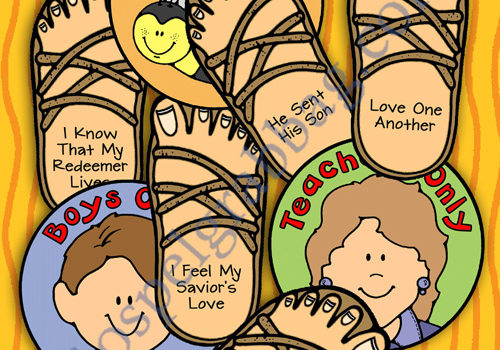 $3.00 FOOTSTEPS TO FOLLOW JESUS Songs of Jesus pick-a-song: Primary Music Singing Time Activities to Motivate Children to Sing, download from GospelGrabBag.com