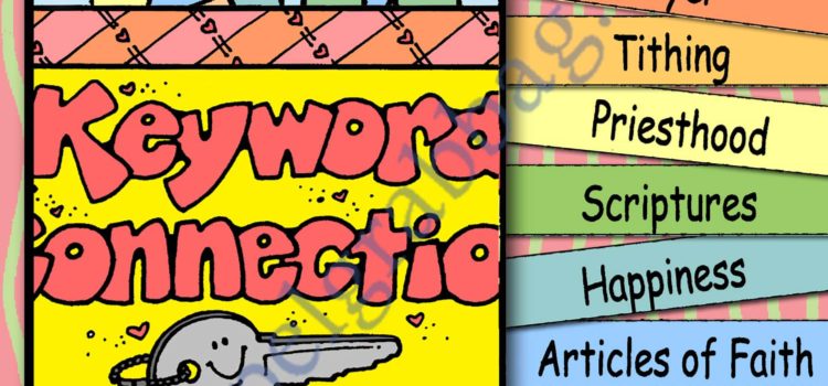 $3.00 KEYWORD CONNECTION pick-a-song to match keyword: Primary Music Singing Time Activities to Motivate Children to Sing, download from GospelGrabBag.com
