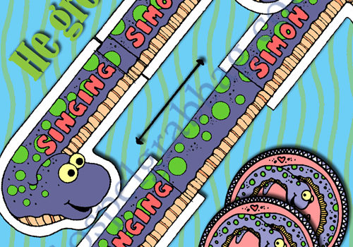 $3.00 SINGING SIMON singing meter and commands: Primary Music Singing Time Activities to Motivate Children to Sing, download from GospelGrabBag.com
