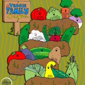 VEGGIE FAMILY SINGERS – Harvest a Garden pick-a-song with singing commands