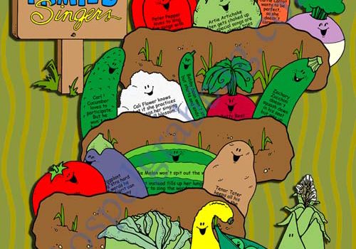 VEGGIE FAMILY SINGERS – Harvest a Garden pick-a-song with singing commands