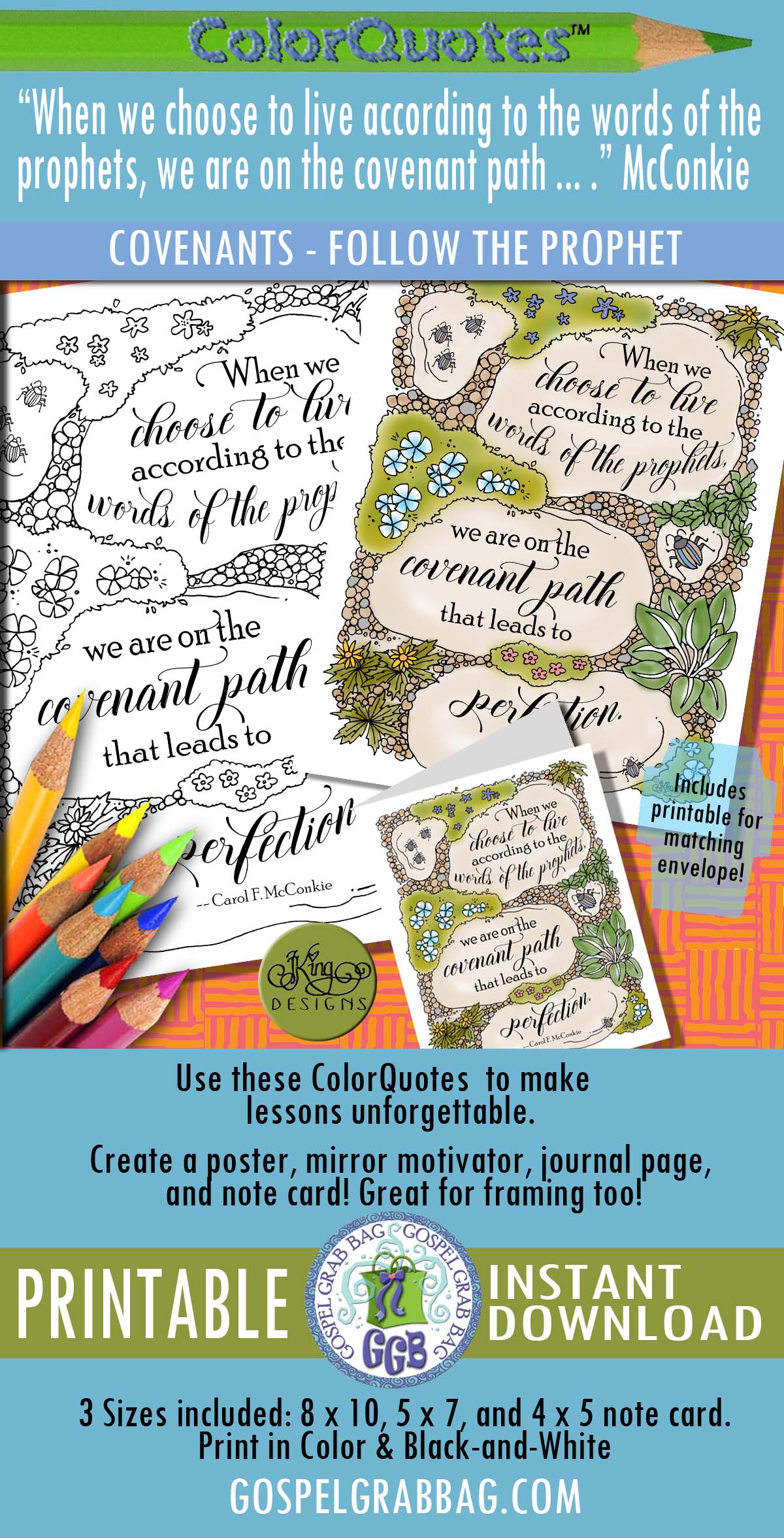 ColorQuote - Covenants, Follow the Prophet, Covenant Path $2.00 ColorQuote - Covenants, Follow the Prophet, Covenant Path
