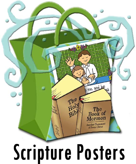 Scripture Posters and Cards, Primary Sharing Time, lessons, Sunday School Scripture Posters and Cards, Primary Sharing Time, lessons, Sunday School, GospelGrabBag.com