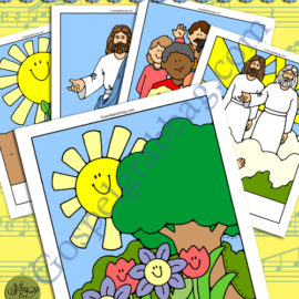 "On a Golden Springtime" Song Visuals for Primary Music practice songs, LDS Primary, Primary Sharing Time