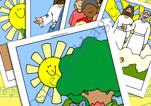"On a Golden Springtime" Song Visuals for Primary Music practice songs, LDS Primary, Primary Sharing Time