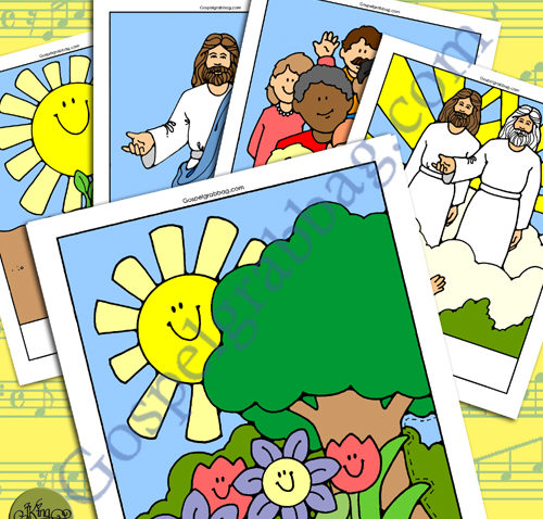 "On a Golden Springtime" Song Visuals for Primary Music practice songs, LDS Primary, Primary Sharing Time