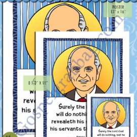 Amos 3:7 – Follow the Prophet scripture poster/card set