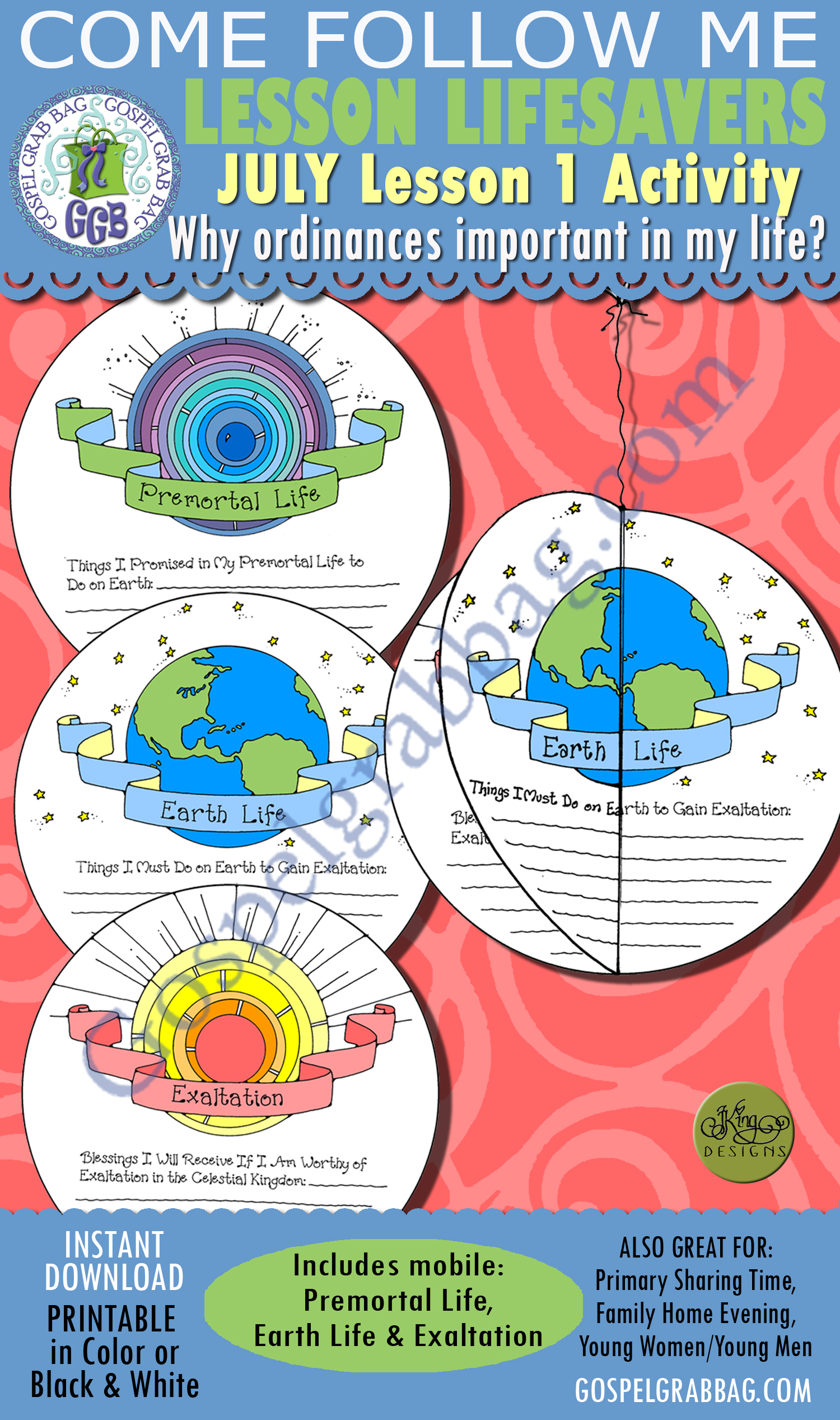 DECISIONS - COVENANTS: Premortal Life, Earth Life, Exaltation mobile $1.75 July Lesson 1 Come Follow Me DECISIONS - COVENANTS: Premortal Life, Earth Life, Exaltation mobile