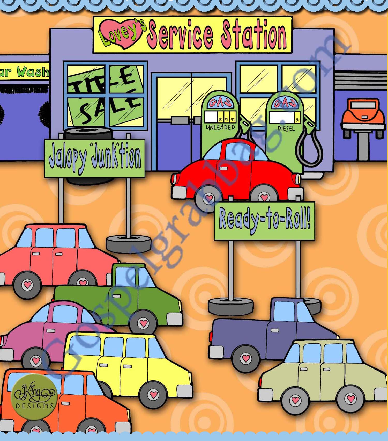 Lovey’s Service Station (Love & Serve Brainstorm)