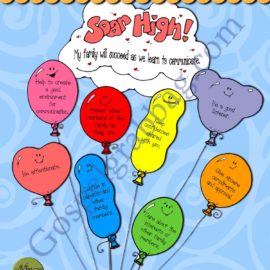 Soar High! family communication balloon bouquet