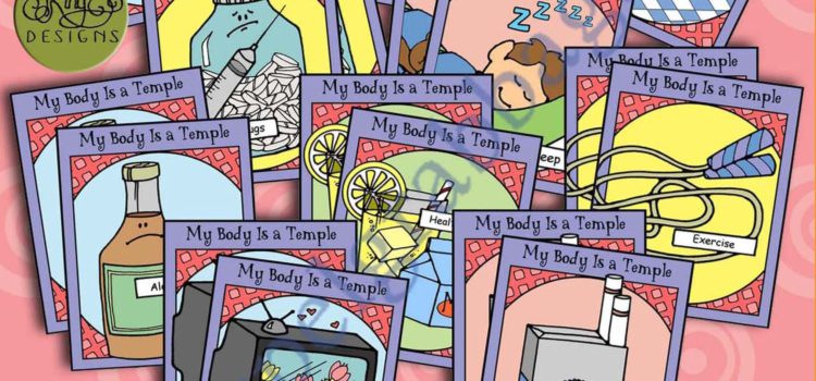 POST-AND-PRESENT Activity My Body Is a Temple – Healthy Mind and Body (Match Game)