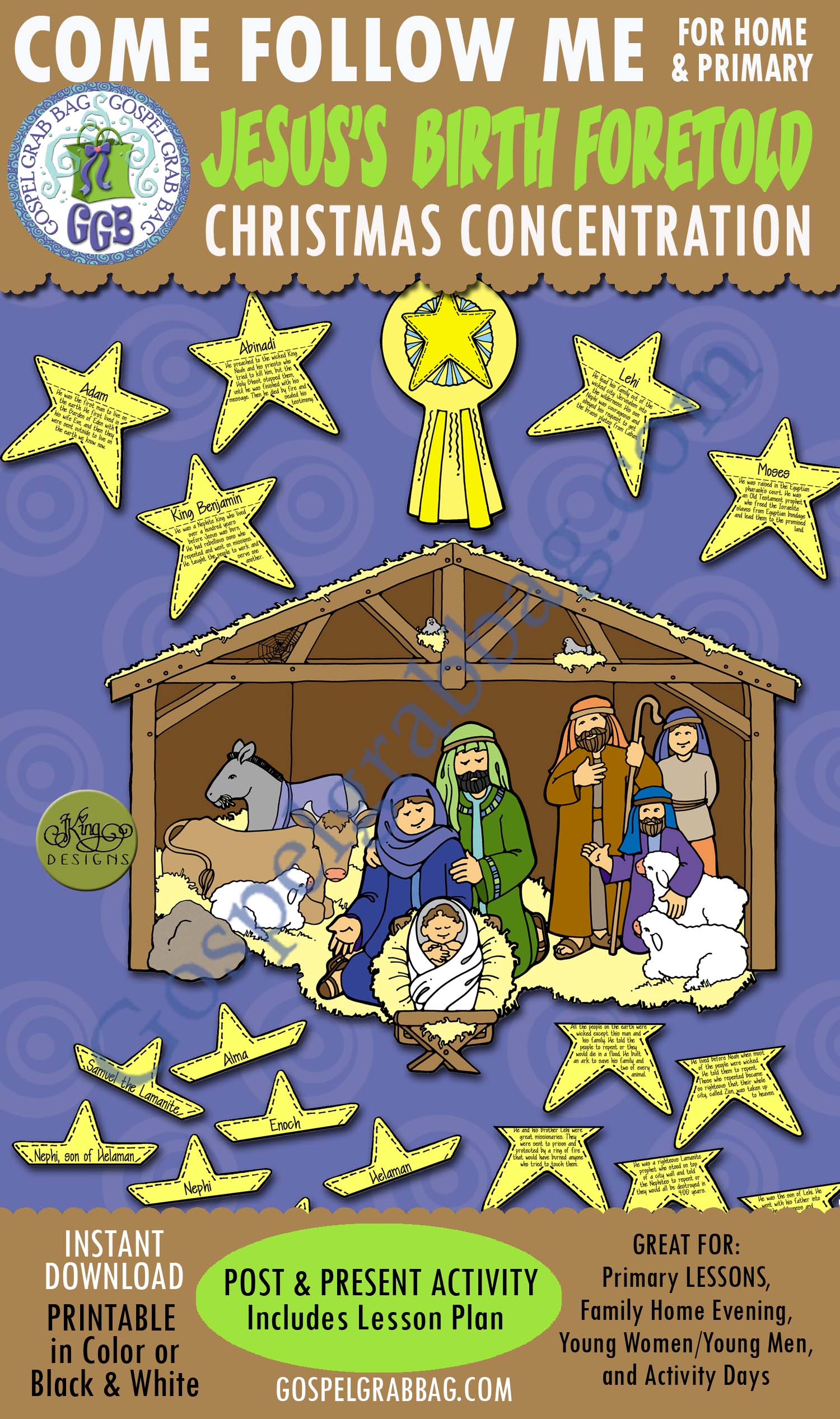 $3.50 Jesus’s Birth Foretold – The Savior Has Come (CHRISTMAS CONCENTRATION Game)