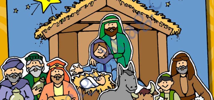 $1.75 Moveable Manger Scene - Come Follow Me, Primary and Family Home Evening, Bible and Sunday School