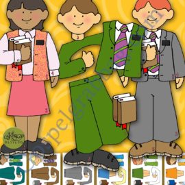 GOSPEL GAME Activity Build-a-Missionary Teaching Puzzle and Scripture Chase Game