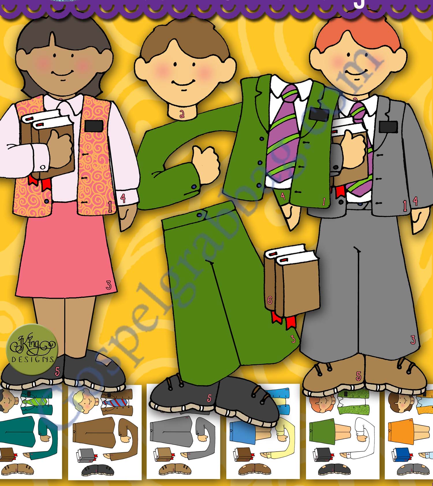 GOSPEL GAME Activity Build-a-Missionary Teaching Puzzle and Scripture Chase Game