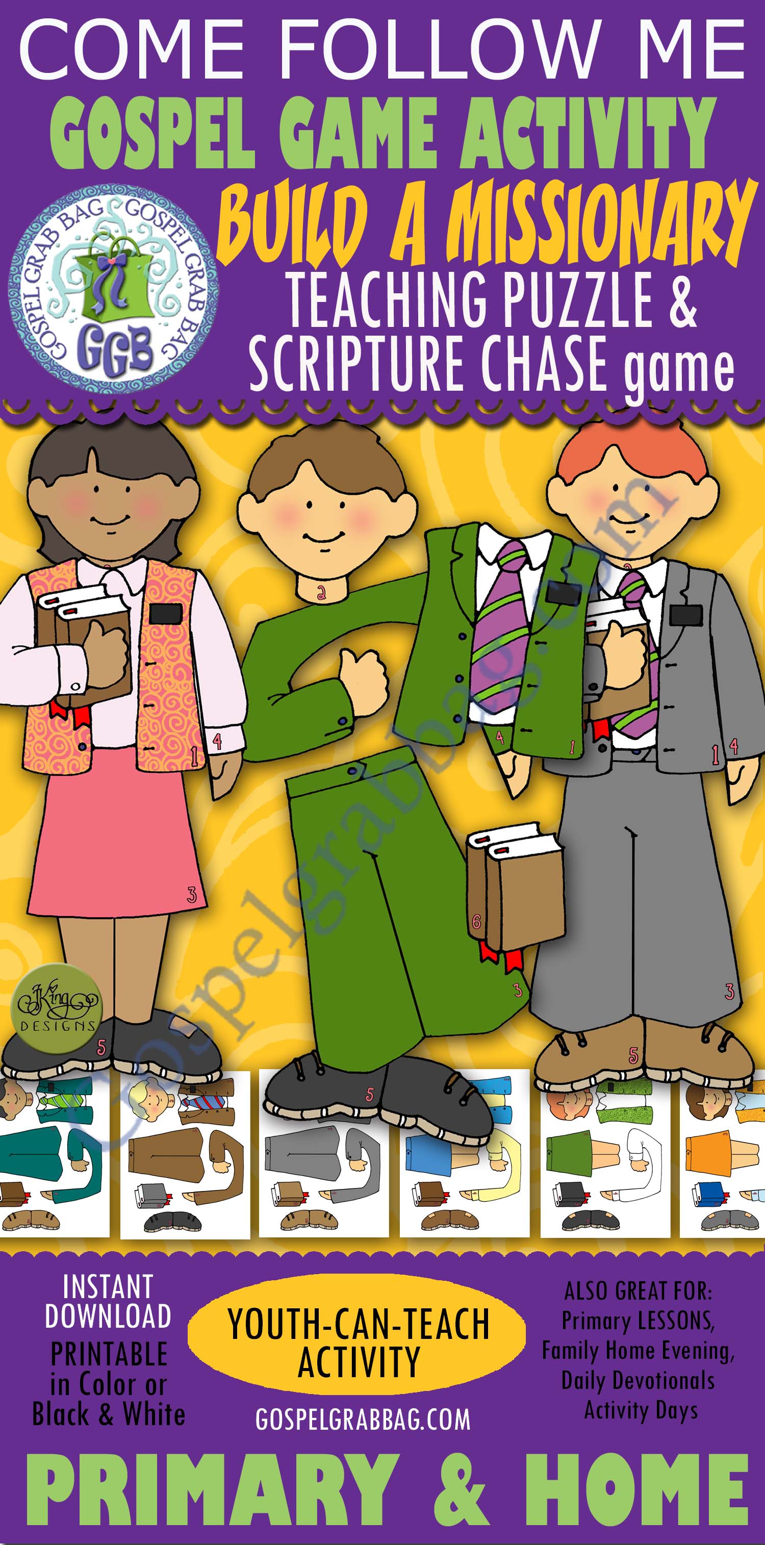 MISSIONARY WORK Activity: Build-a-Missionary (Teaching Puzzle and Scripture Chase) Build-a-Missionary teaching puzzle and scripture chase