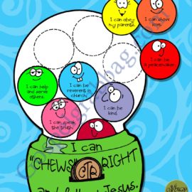 Choose the Right and Follow Jesus “Chews”-the-Right Gum Machine