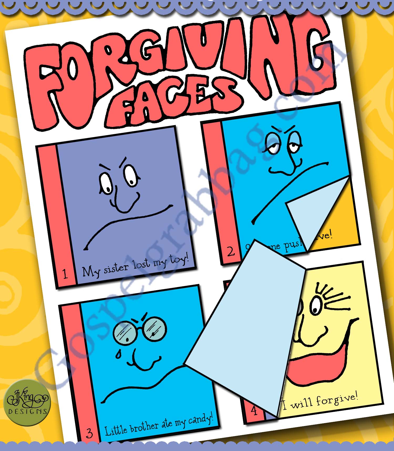 I’m Happy When I Forgive Forgiving Faces (situation doors)