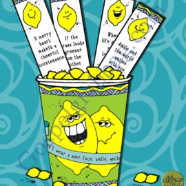 CUP FULL OF CHEERFUL (Happy) THOUGHTS cup to fill with lemon-head candies