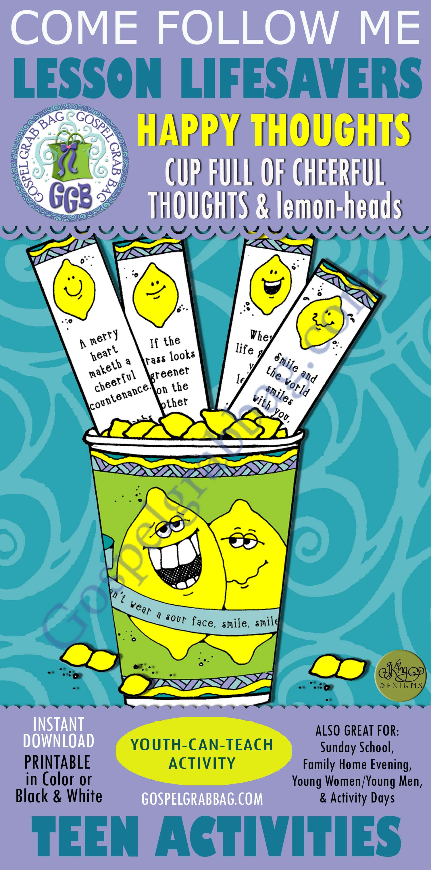 $1.75 LESSON LIFESAVER Activity for Young Women / Teens - Come Follow Me - Primary and Home (family home evening)
