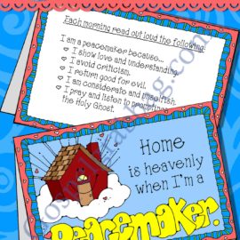 Home is Heavenly peacemaker tent-card