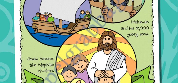 I love to hear Book of Mormon stories! Poster or Coloring Page