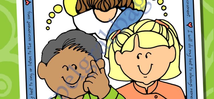 I Will Think about Jesus poster or coloring page