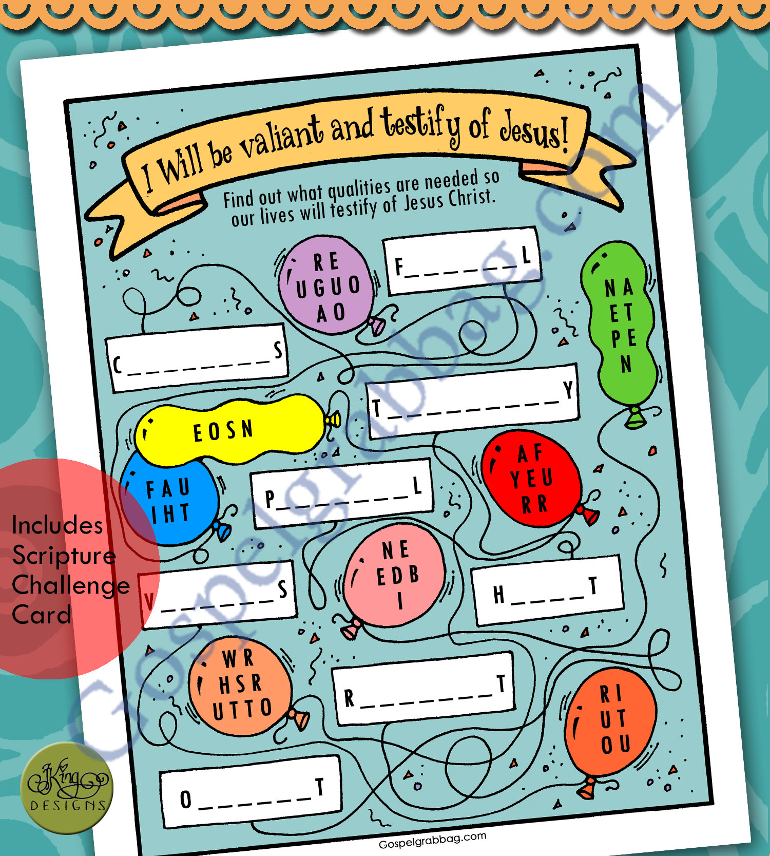 $1.50 Little LESSON LIFESAVER activity for Come Follow Me - Primary and Family Home Evening