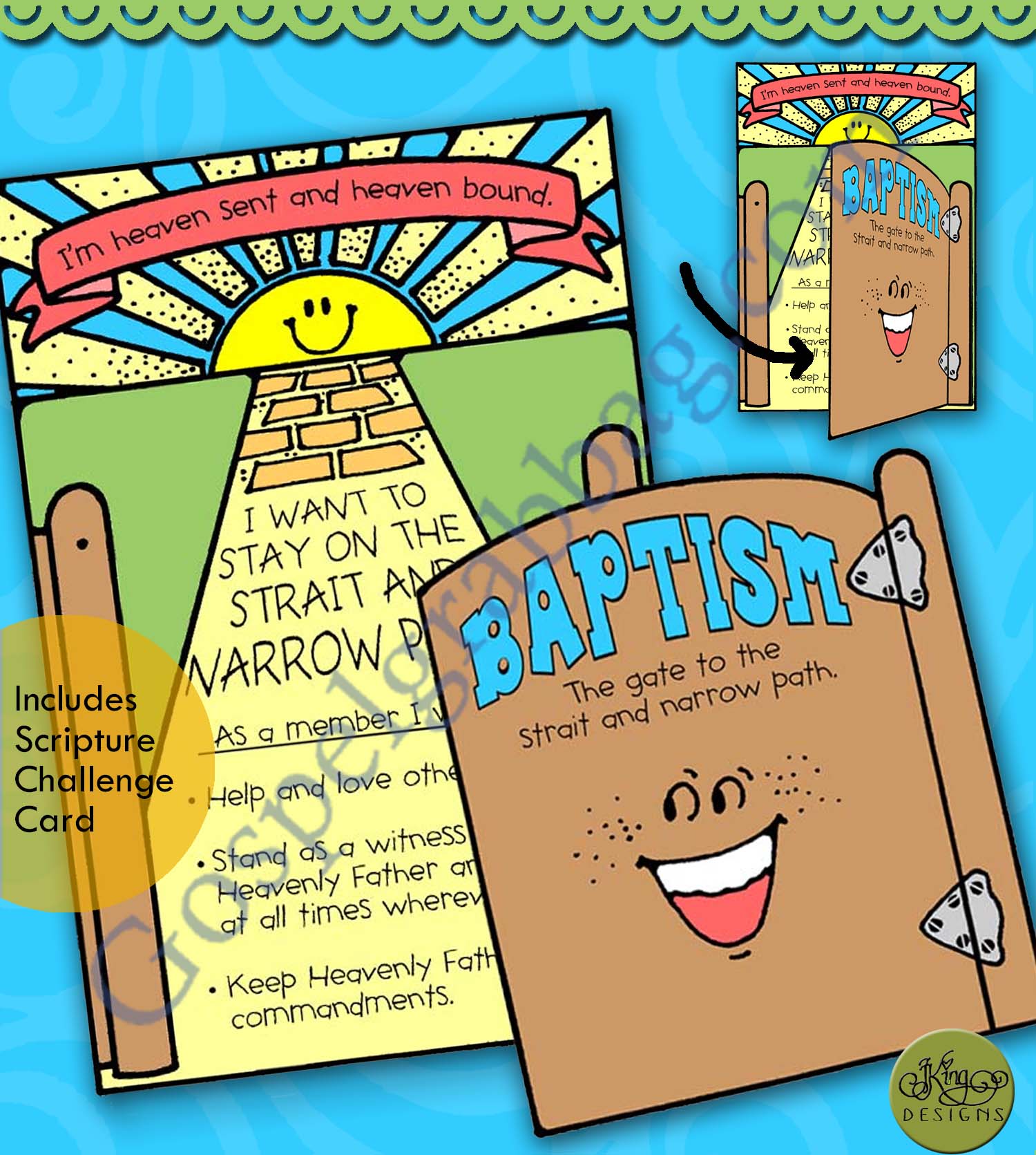 HEAVEN'S GATE to strait and narrow path - baptismal covenants reminder