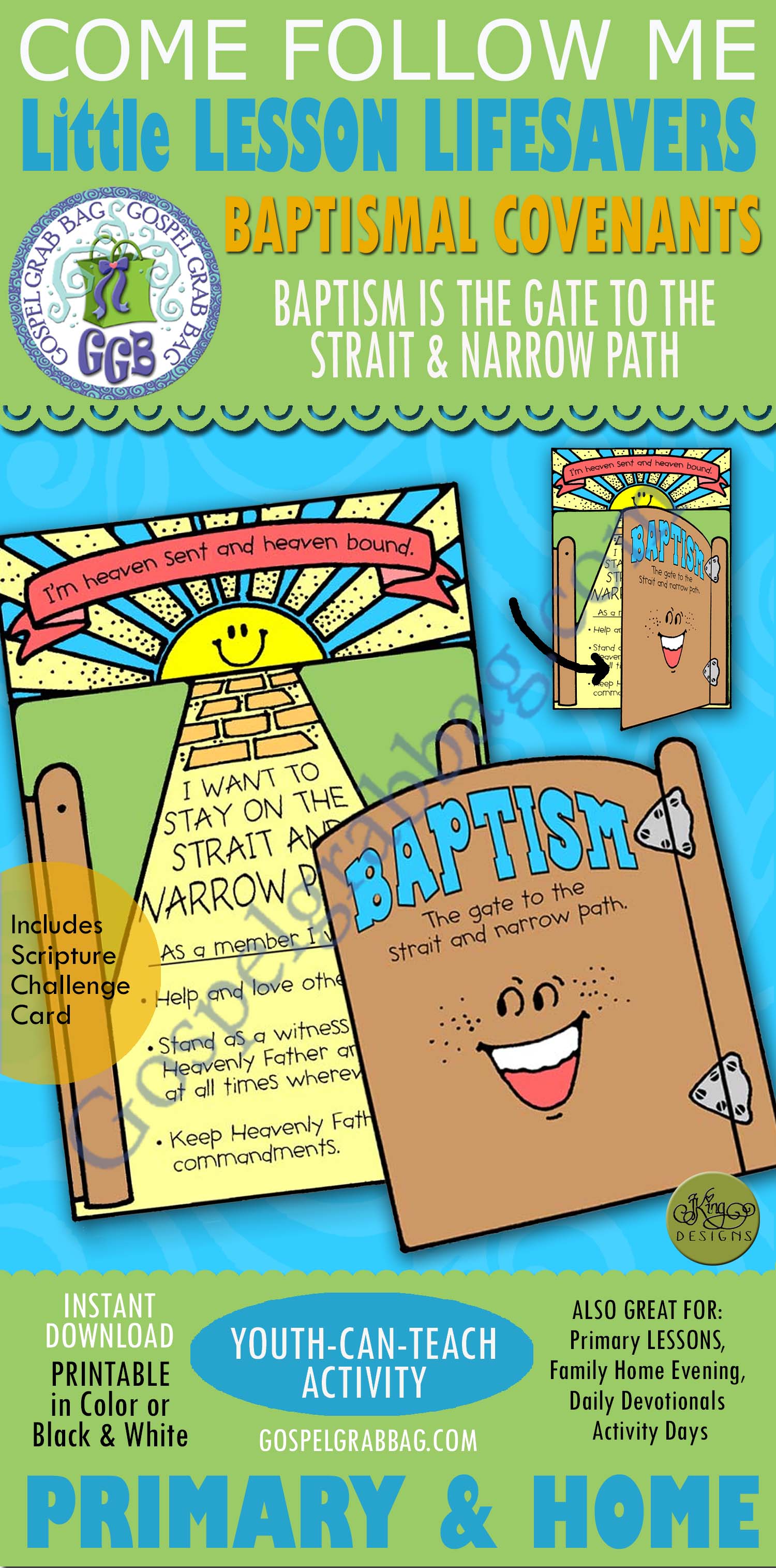 Baptism is the Gate - strait and narrow path