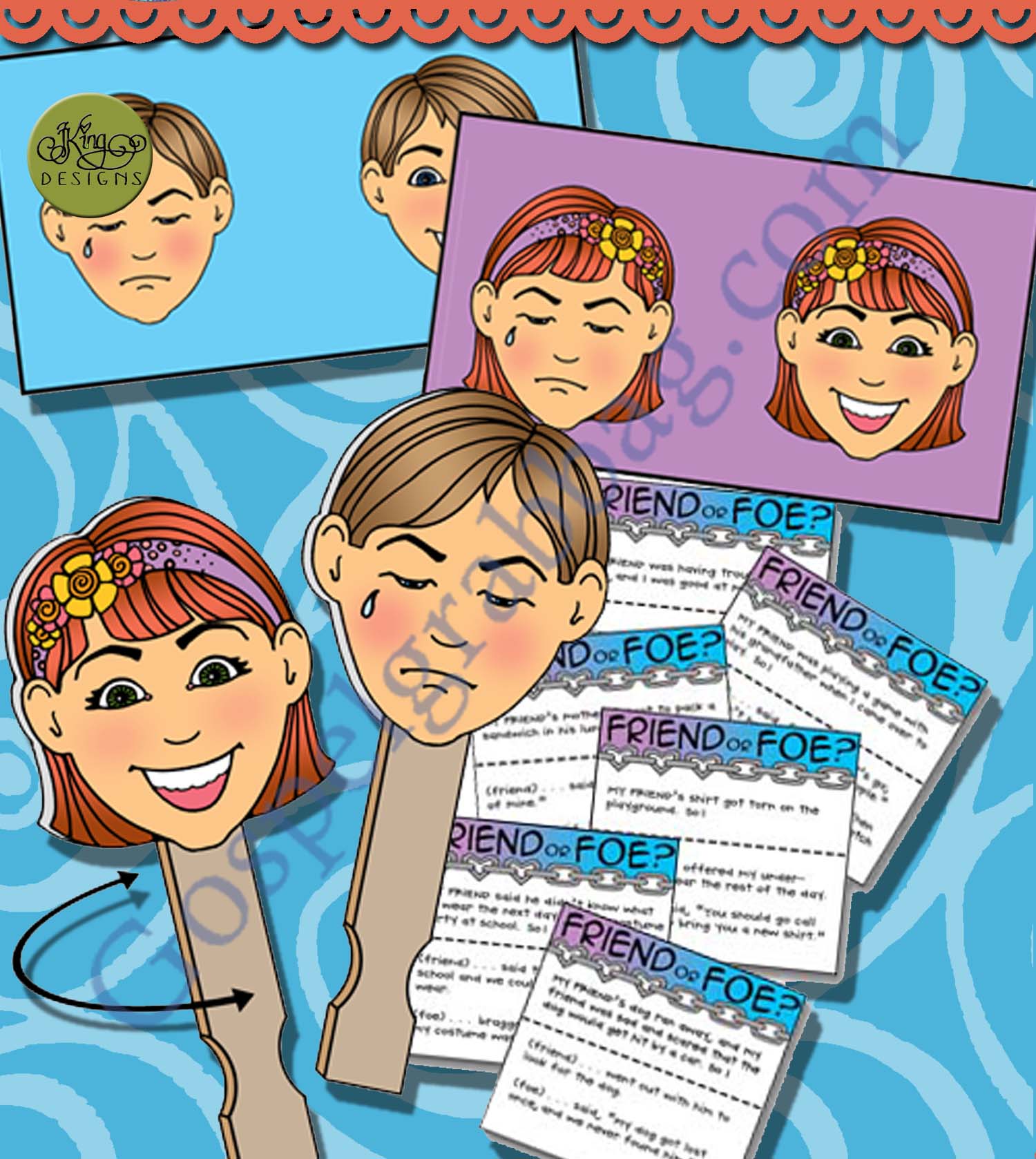 POST-AND-PRESENT Activity FRIEND-or-FOE? (Slap Game / Flip Game)