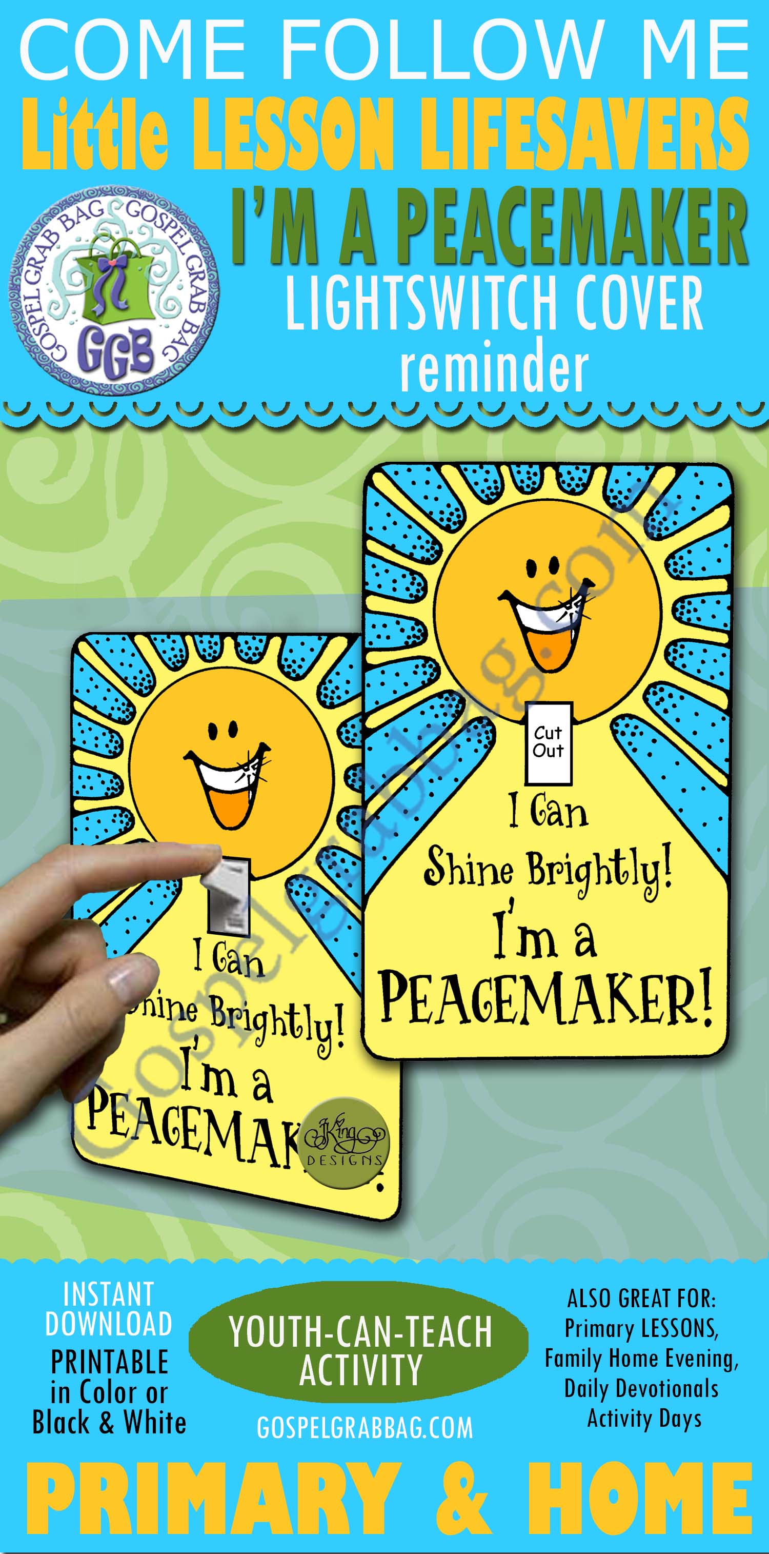 $1.50 Little LESSON LIFESAVER Activity for Come Follow Me - Primary and Home lessons, family home evening, Bible Study, Sunday School